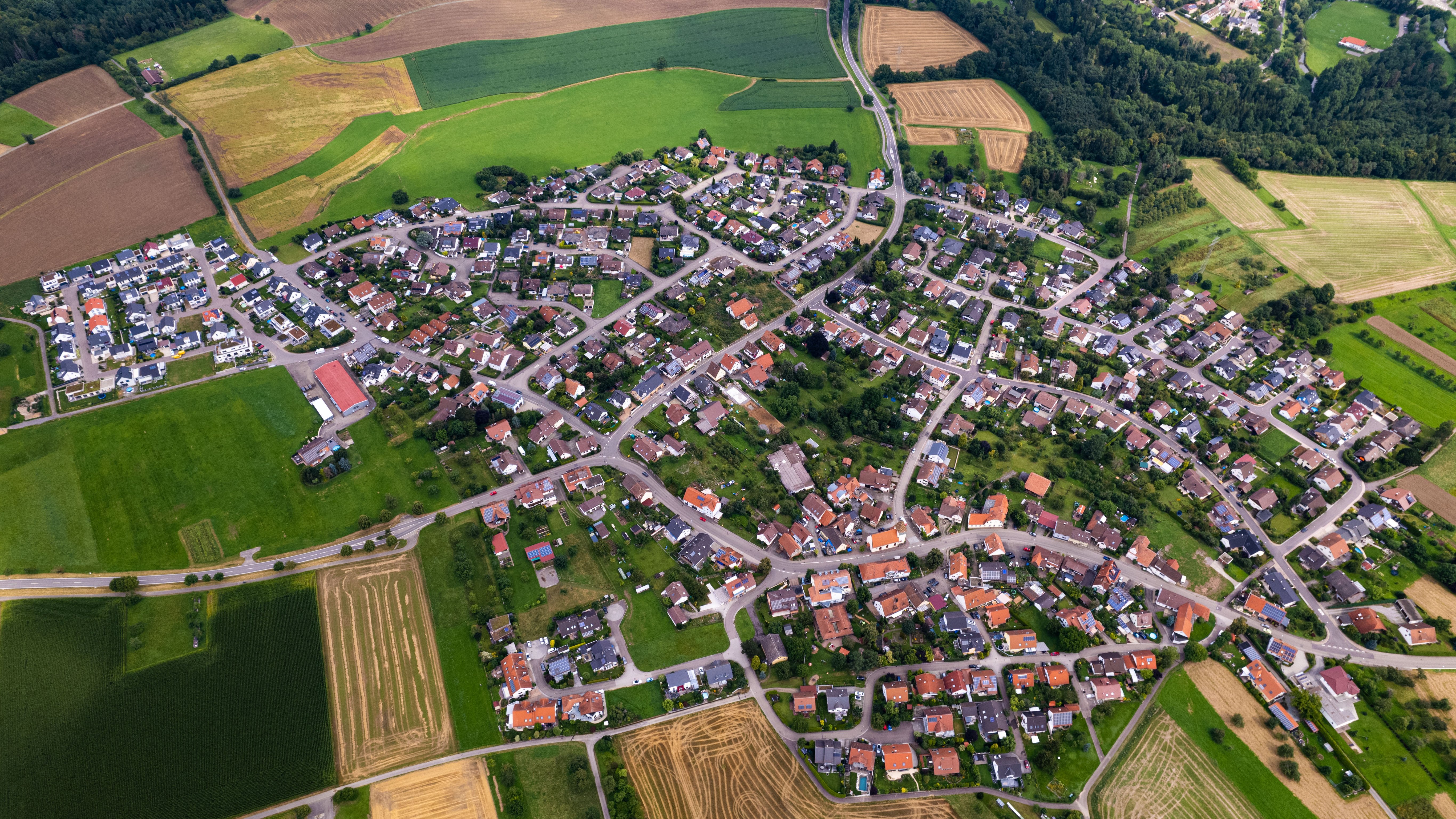 Luftbild von Lehningen